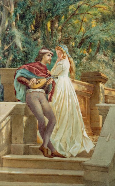 Die Serenade, 1901 von A. Corsi Lalli